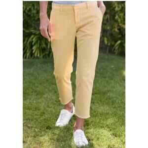Frank & Eileen Wicklow Italian Chino Pants Light Yellow Size 6‎